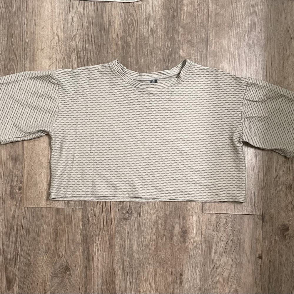 Gray Patterned Women's Top